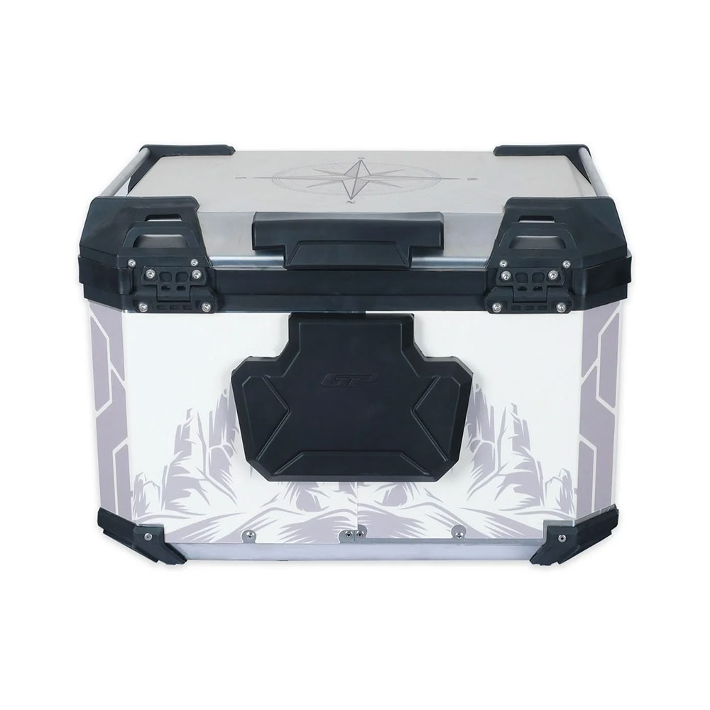 Centralni kofer GP KOMPOZIT aluminijumski 57L sivi ADVENTURE DSN02