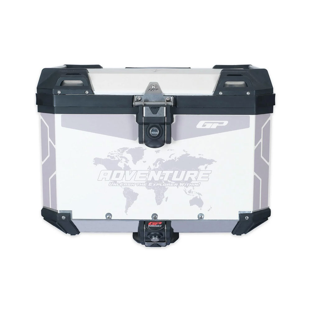 Centralni kofer GP KOMPOZIT aluminijumski 57L sivi ADVENTURE DSN02