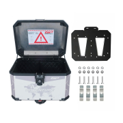 Centralni kofer GP KOMPOZIT aluminijumski 57L sivi ADVENTURE DSN02