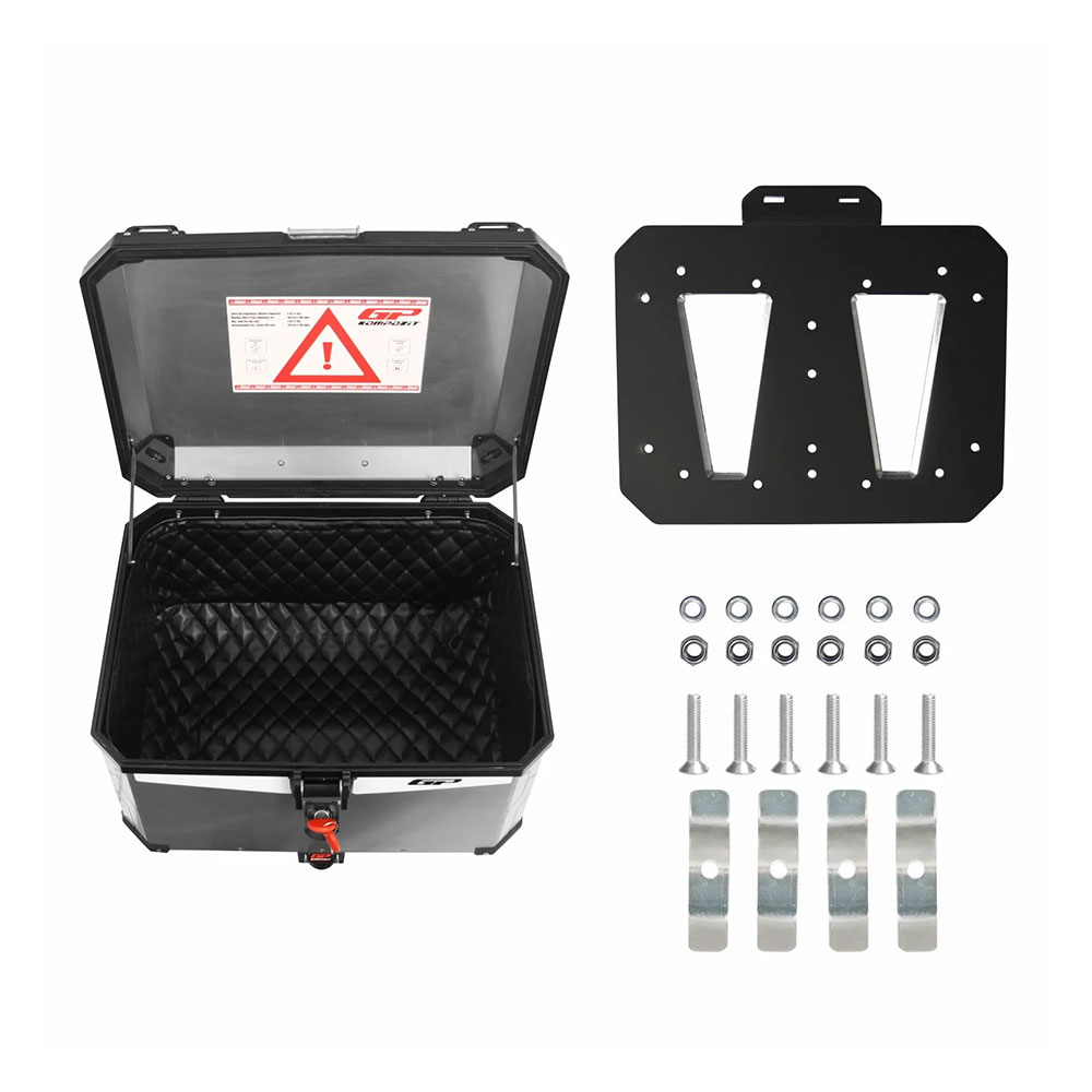 Centralni kofer GP KOMPOZIT aluminijumski 75L sivi