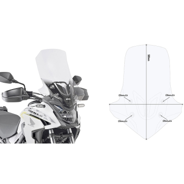 Vizir providni GIVI Honda CB 500 X (19-23) D1171ST