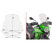 Vizir providni GIVI Kawasaki Versys-X 300 (17-24) D4121ST