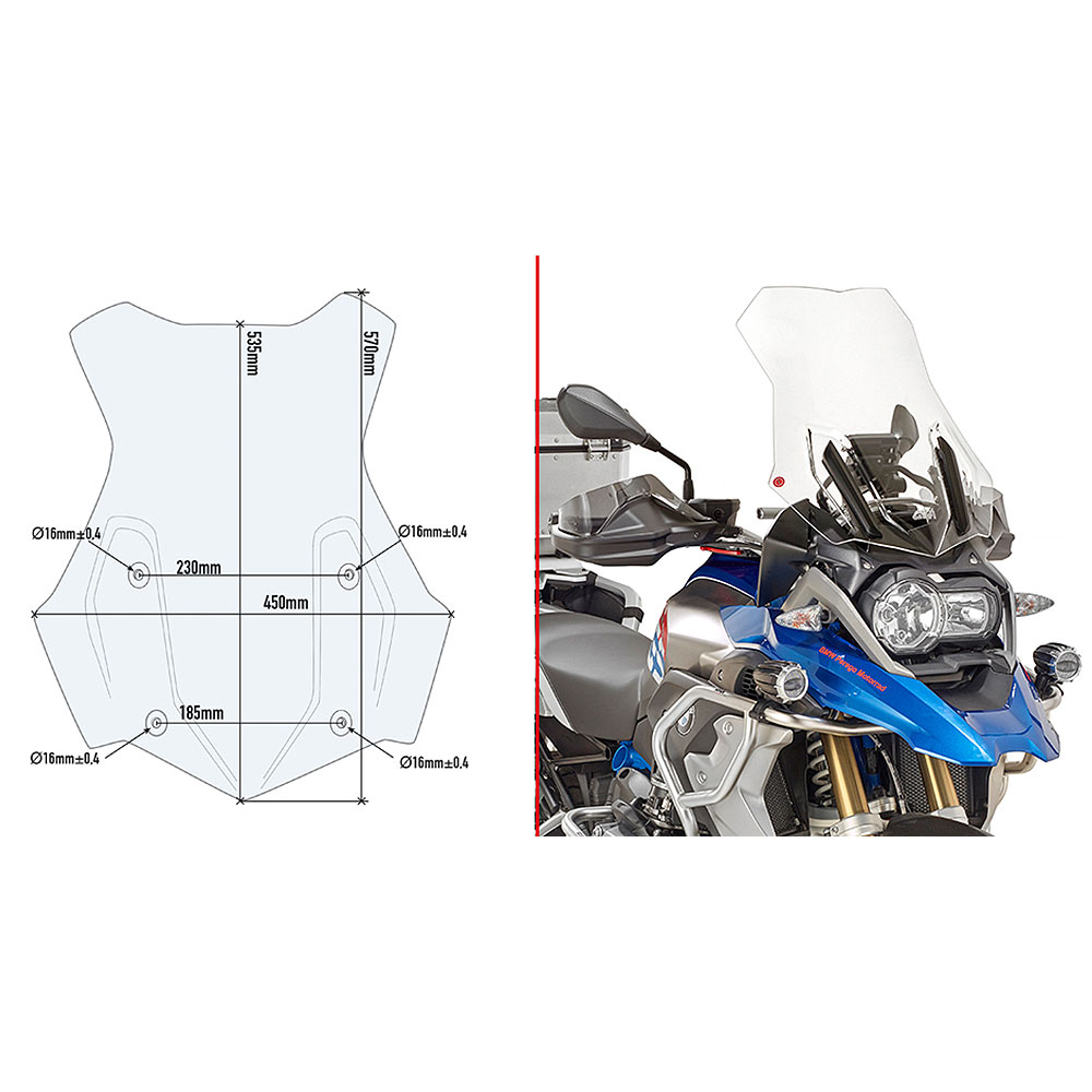 Vizir providan GIVI BMW R 1250 GS (19-23) 5124DT