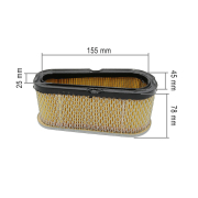 Filter vazduha TECUMSEH OHV ( 180x72/55x78 mm ) papirni 36356