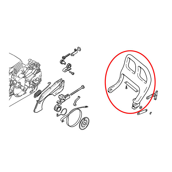 Štitnik za ruku kočnica STIHL 017 018 MS 170 180
