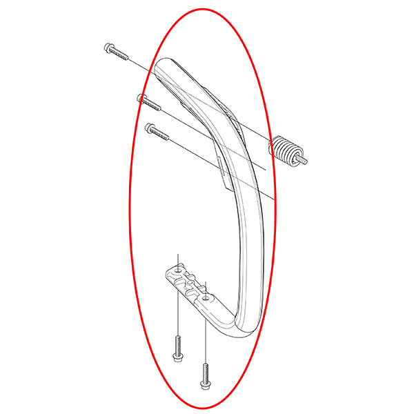 Cevasta ručka Husqvarna 445 450 THORP