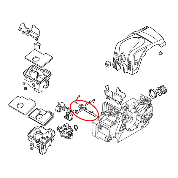 Poluga sauga STIHL 017 018 MS 170 180
