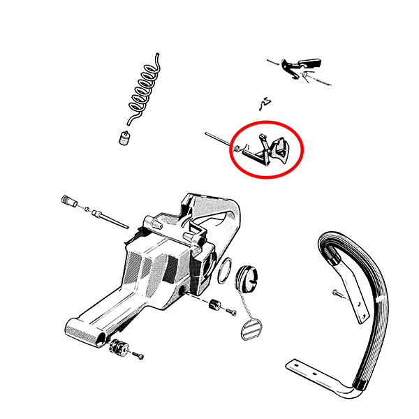 Poluga gasa Husqvarna 61 THORP
