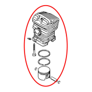Cilindar sa klipom STIHL 039 MS 390 fi 49 mm THORP