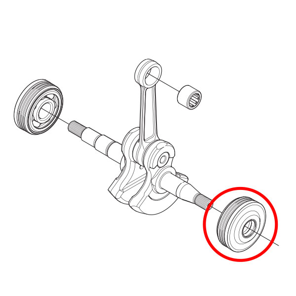 Ležaj sa semeringom Husqvarna 232 235 236 240 fi 12 mm