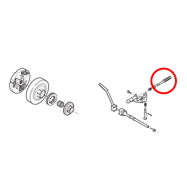Vreteno uljne pumpe Husqvarna 357 359