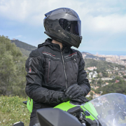 Jakna LS2 ZIRCONIUM muška crno crvena