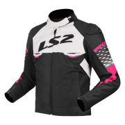 Jakna LS2 APEX ženska crno belo roza XL