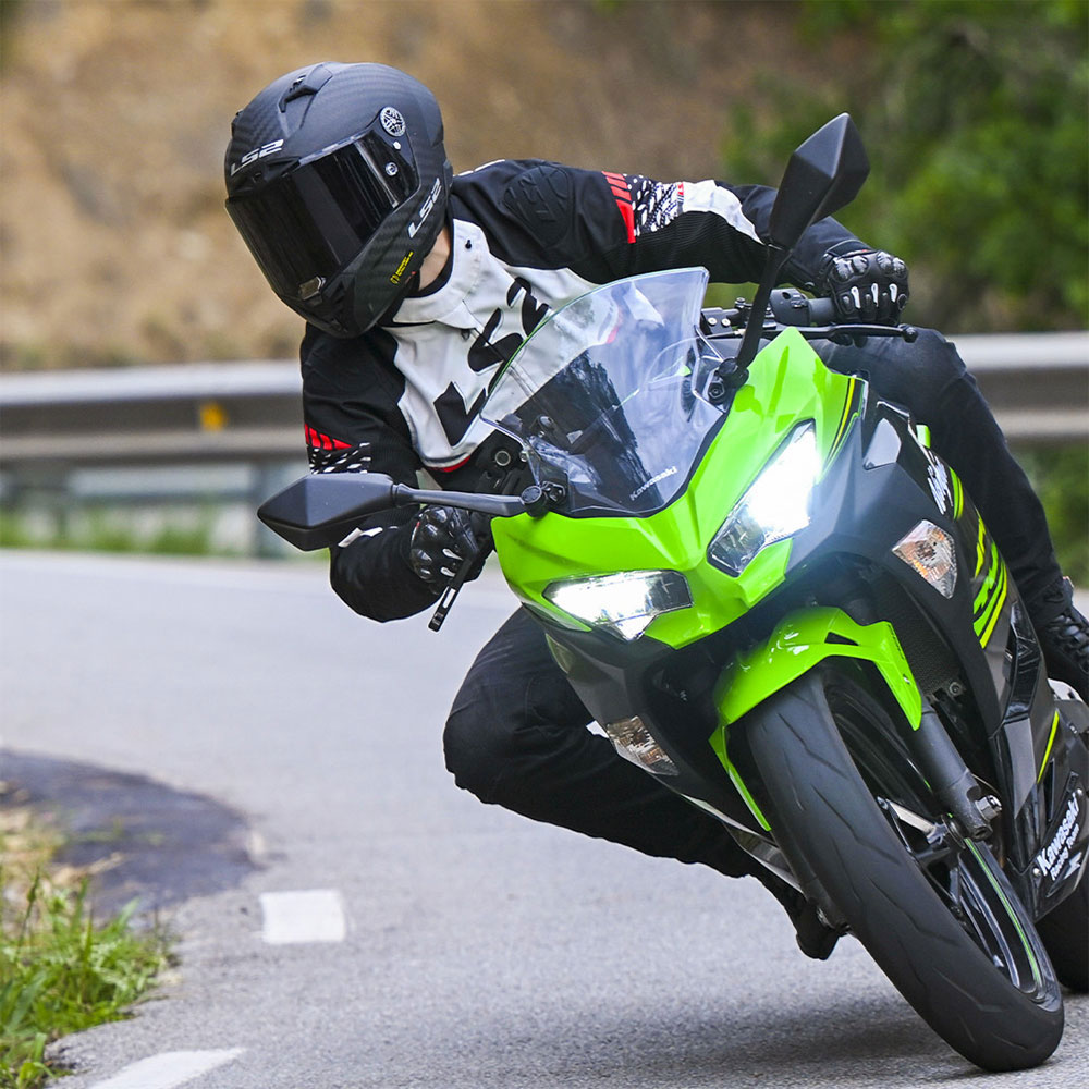 Jakna LS2 APEX muška crno belo crvena XL