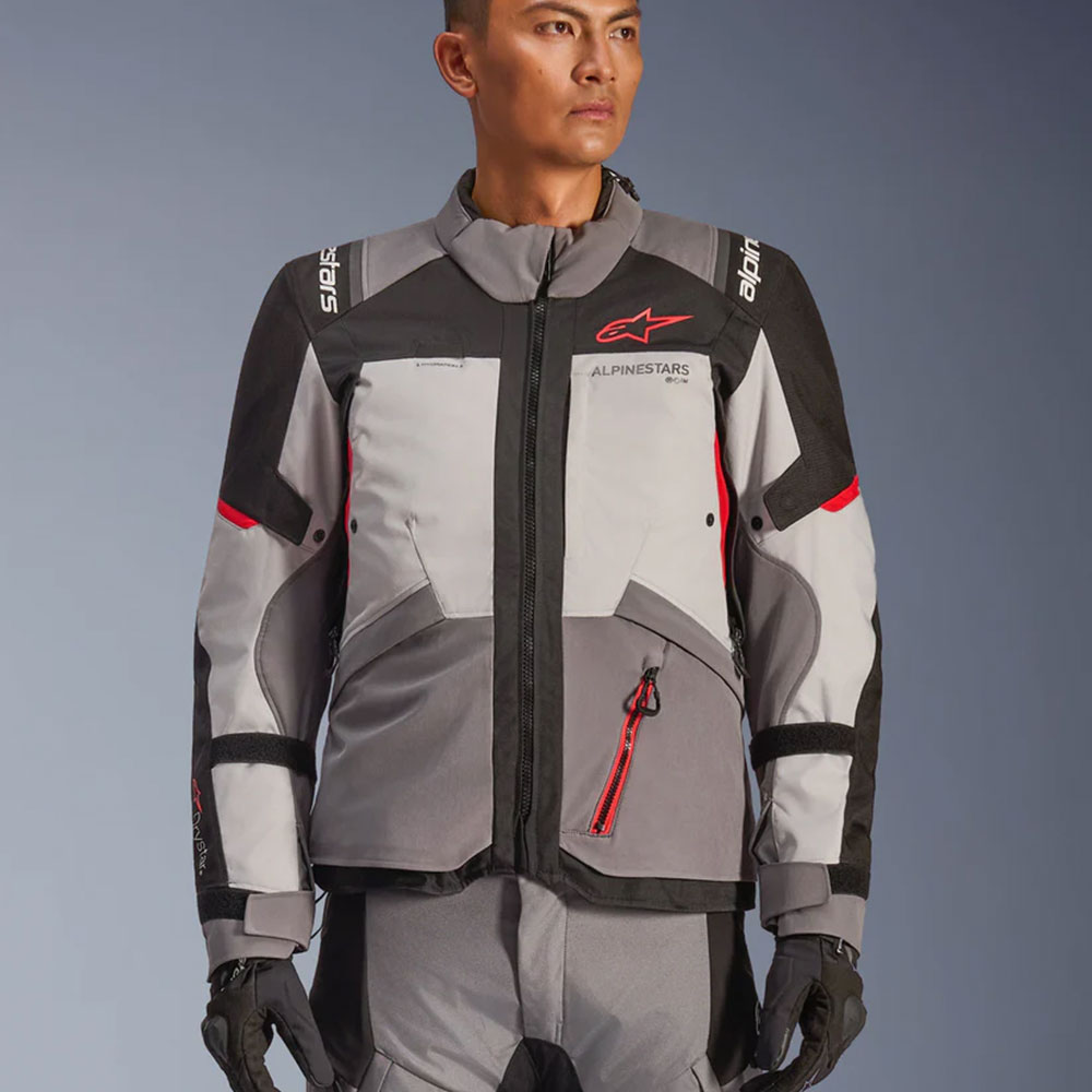 Jakna ALPINESTARS ANDES V4 DRYSTAR sivo crno crvena XL