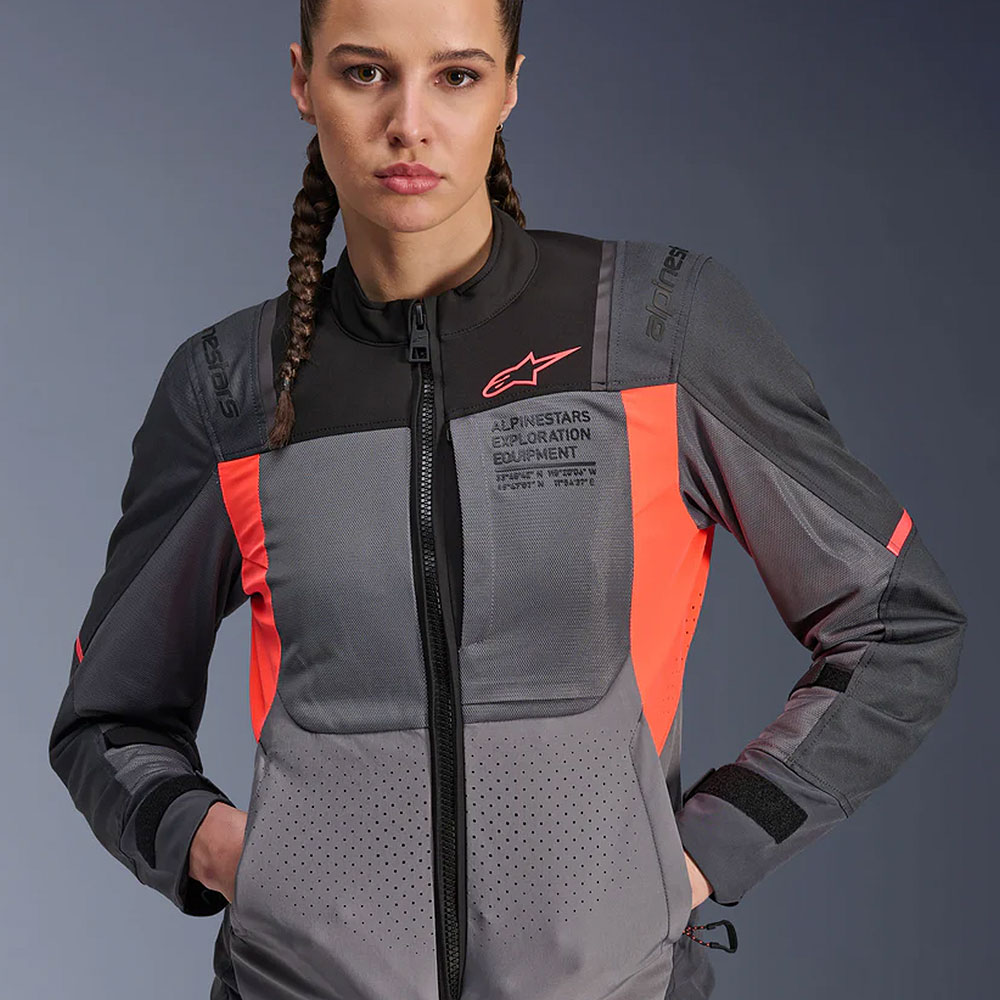 Jakna ALPINESTARS ST-2 AIR ženska sivo crno crvena M