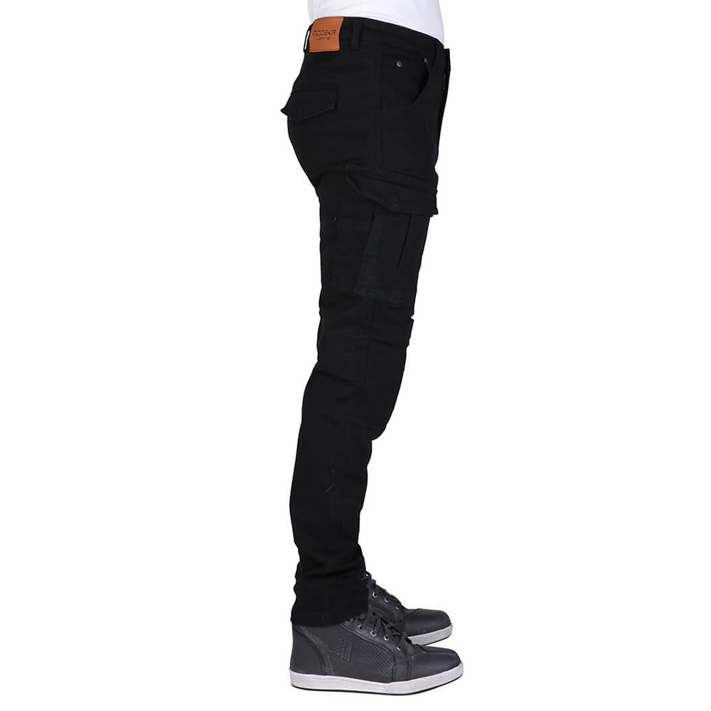 Pantalone BRANDON JEANS CARGO džepare  muške crne MODEKA