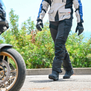 Pantalone LS2 TRAVEL REGULAR muške crno tamno sive XXL
