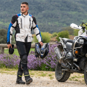 Pantalone LS2 COMO AIR muške crno tamno sive 4XL