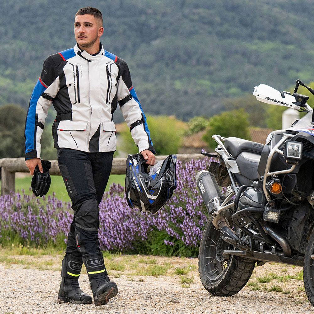 Pantalone LS2 COMO AIR muške crno tamno sive 4XL