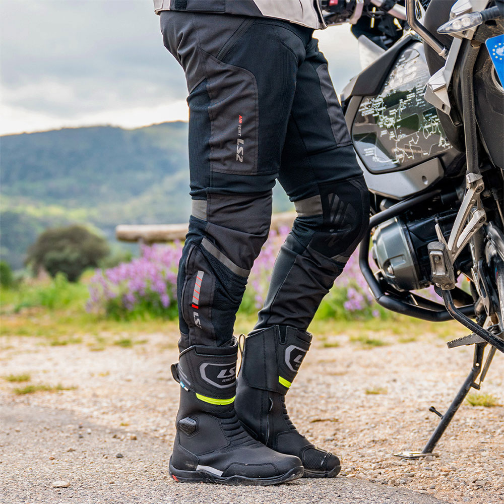 Pantalone LS2 COMO AIR muške crno tamno sive 4XL