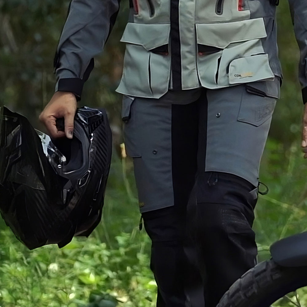 Pantalone LS2 APOLLO muške crno tamno sive
