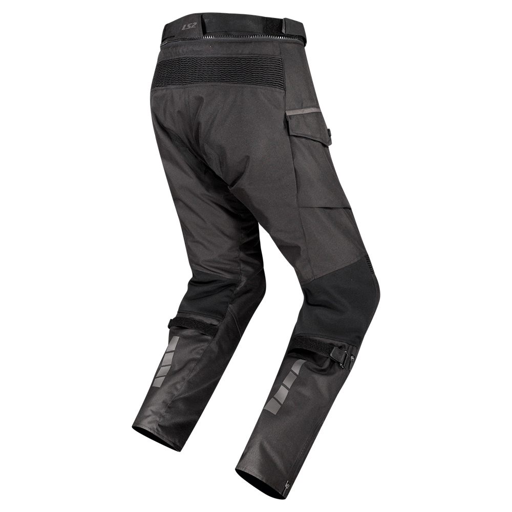 Pantalone LS2 TRAVEL REGULAR muške crno tamno sive 4XL