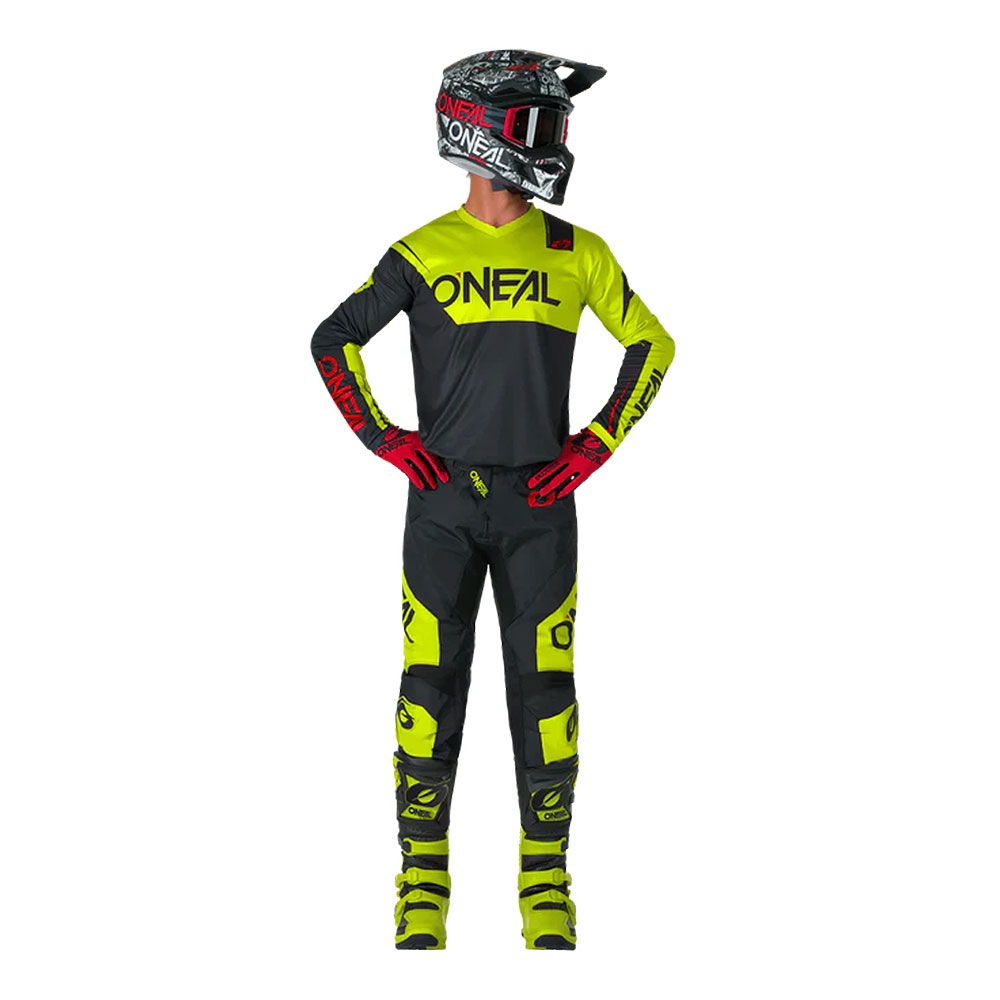 Pantalone Motocross ONEAL ELEMENT RACEWEAR crno žute 36/52
