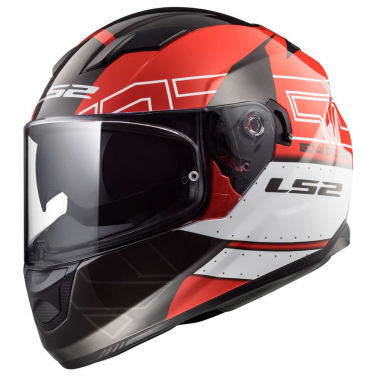 Kaciga LS2 Full Face FF320 STREAM EVO KUB crveno crna sa naočarima XL