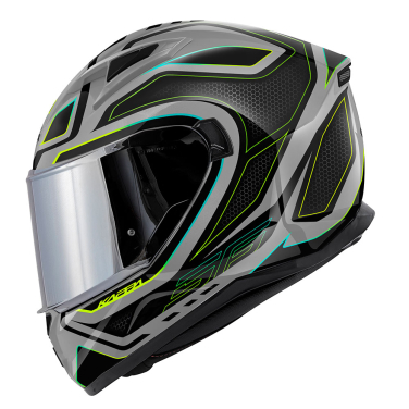 Kaciga Kappa zatvorena KV56F sivo neon