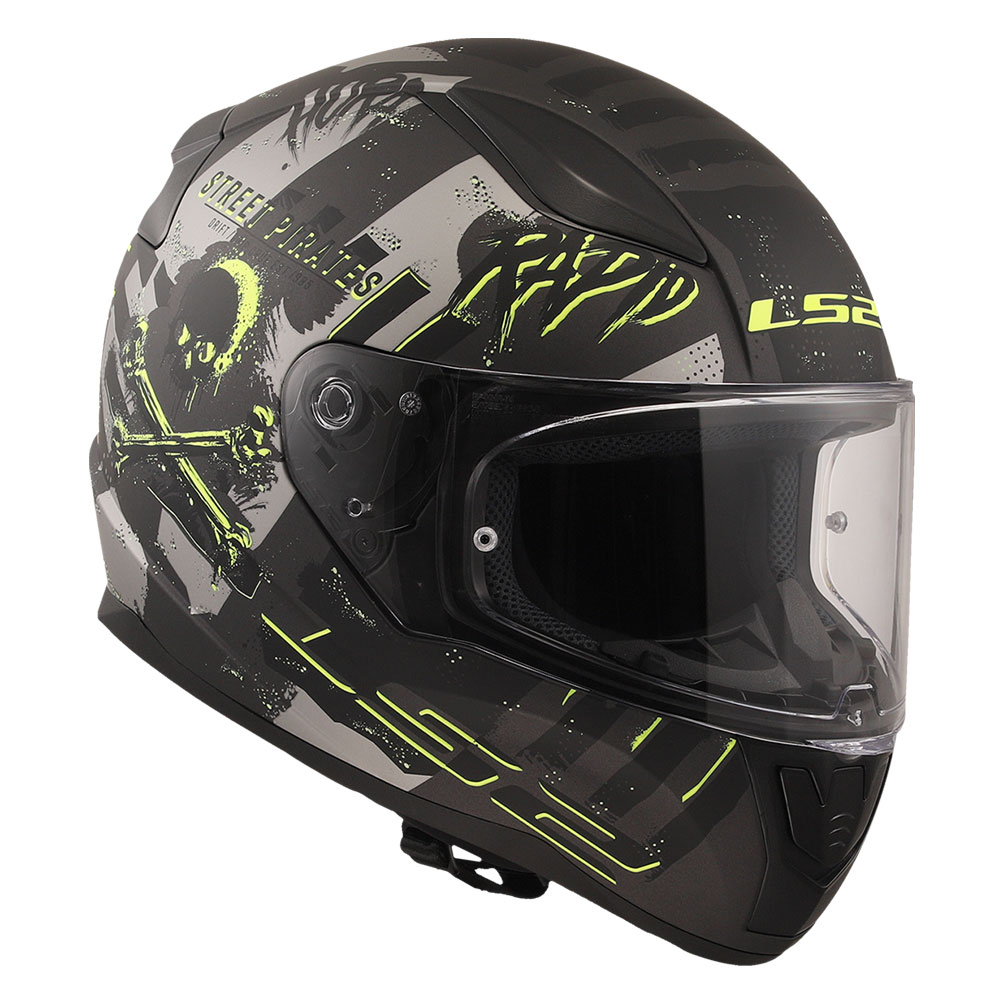 Kaciga LS2 Full Face FF353 RAPID II PIRATES mat titanium XXL