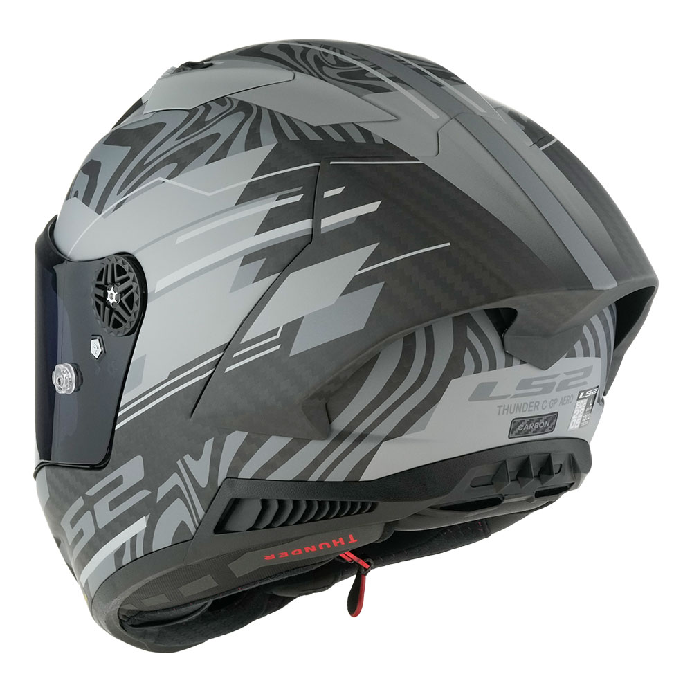 Kaciga LS2 Full Face FF805 THUNDER CARBON GP AERO POLAR crna M