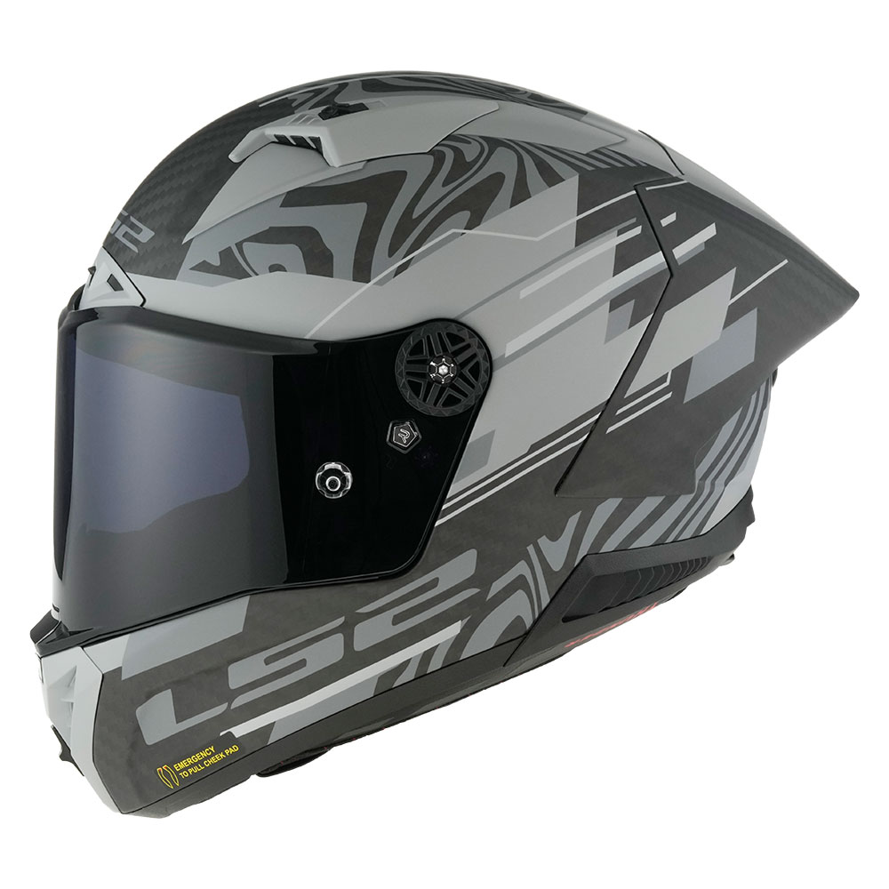 Kaciga LS2 Full Face FF805 THUNDER CARBON GP AERO POLAR crna M