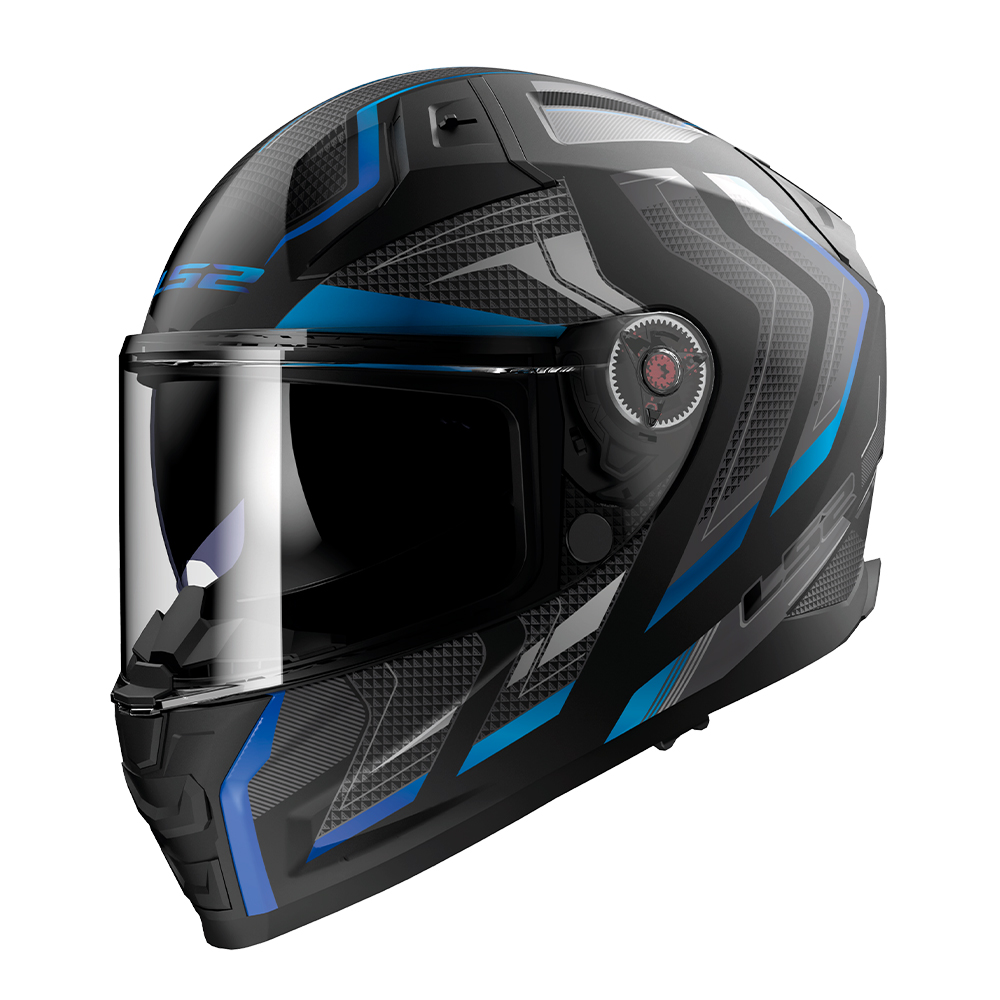 Kaciga LS2 Full Face FF811 VECTOR II ALIZER crno plava sa naočarima XL