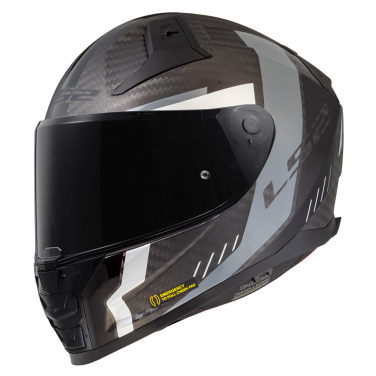 Kaciga LS2 Full Face FF811 VECTOR II CARBON GRID mat crno siva sa naočarima L
