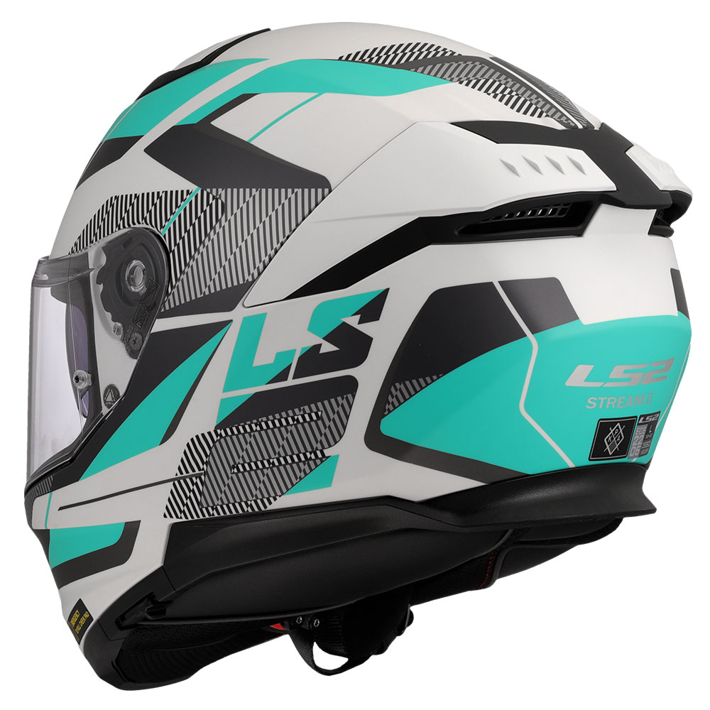 Kaciga LS2 Full Face FF808 STREAM II ROAD CYAN svetlo siva sa naočarima