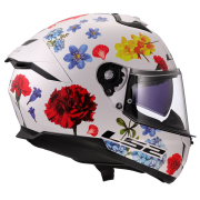 Kaciga LS2 Full Face FF808 STREAM II FLOWERS bela sa naočarima L