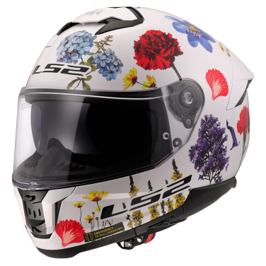 Kaciga LS2 Full Face FF808 STREAM II FLOWERS bela sa naočarima XS