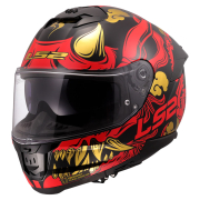 Kaciga LS2 Full Face FF808 STREAM II DRAKO crno crvena sa naočarima XL