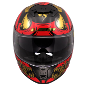 Kaciga LS2 Full Face FF808 STREAM II DRAKO crno crvena sa naočarima XL