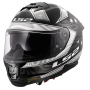 Kaciga LS2 Full Face FF808 STREAM II GALDAM crno bela sa naočarima L