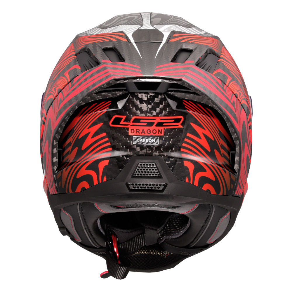 Kaciga LS2 Full Face FF807 DRAGON CARBON ENTHUM crvena XL