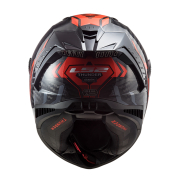 Kaciga LS2 Full Face FF805 THUNDER CARBON SPUTNIK sivo crvena