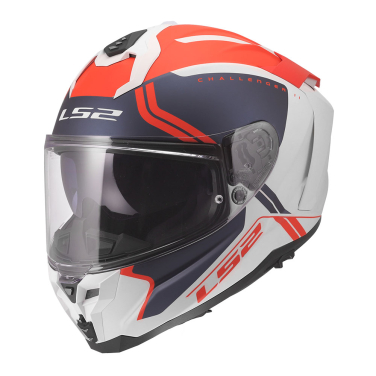 Kaciga LS2 Full Face FF817 CHALLENGER II TITAN belo plavo crvena L