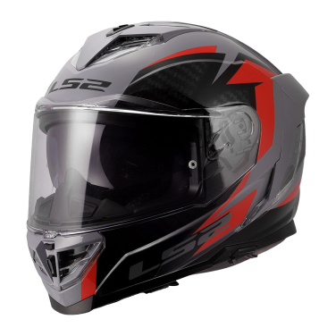 Kaciga LS2 Full Face FF818 STORM III DYNAMO sivo crvena