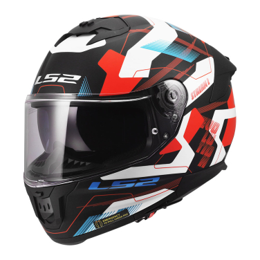 Kaciga LS2 Full Face FF808 STREAM II MIKA belo plavo crvena M