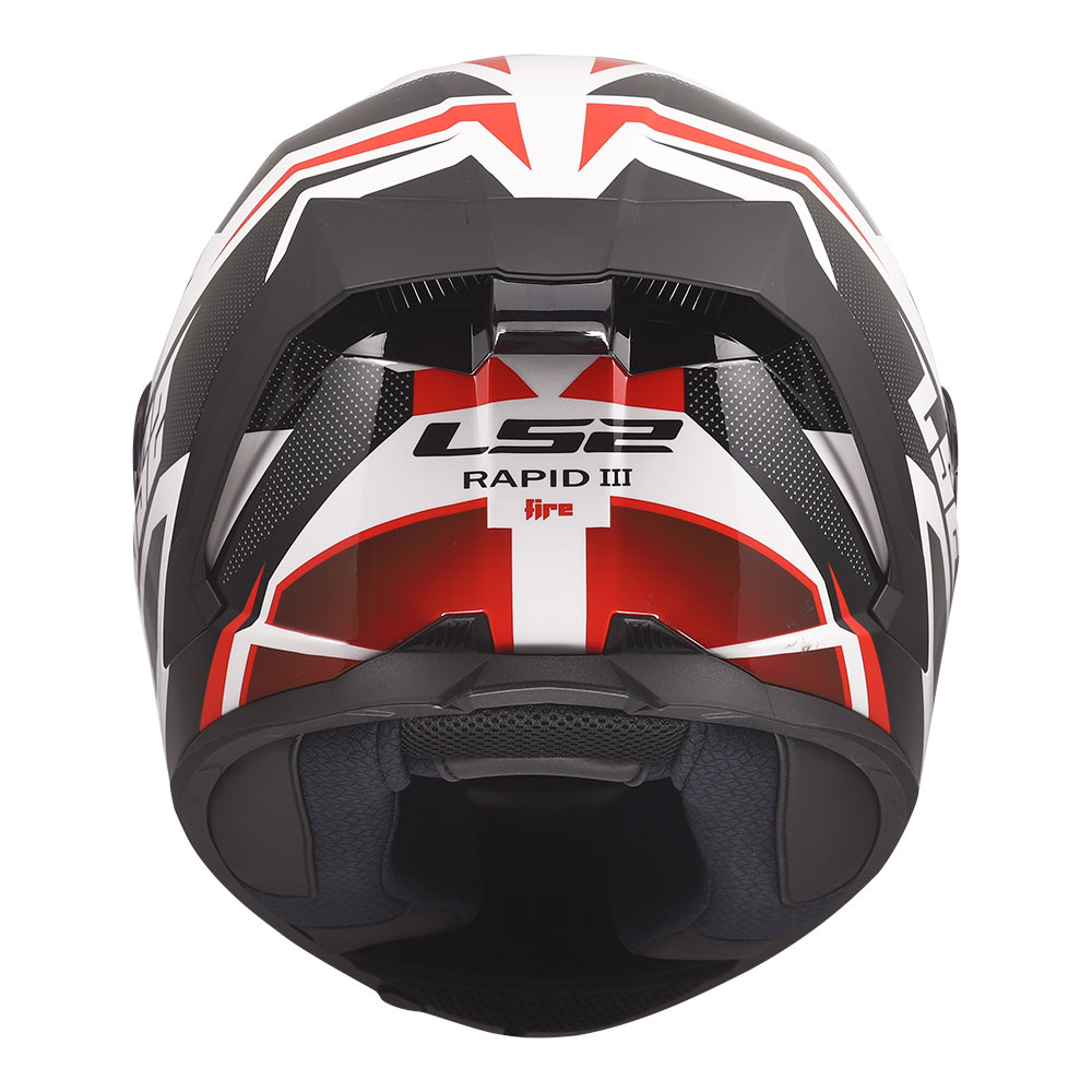 Kaciga LS2 Full Face FF820 RAPID III XTREM belo crno crvena M