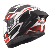 Kaciga LS2 Full Face FF820 RAPID III XTREM belo crno crvena M