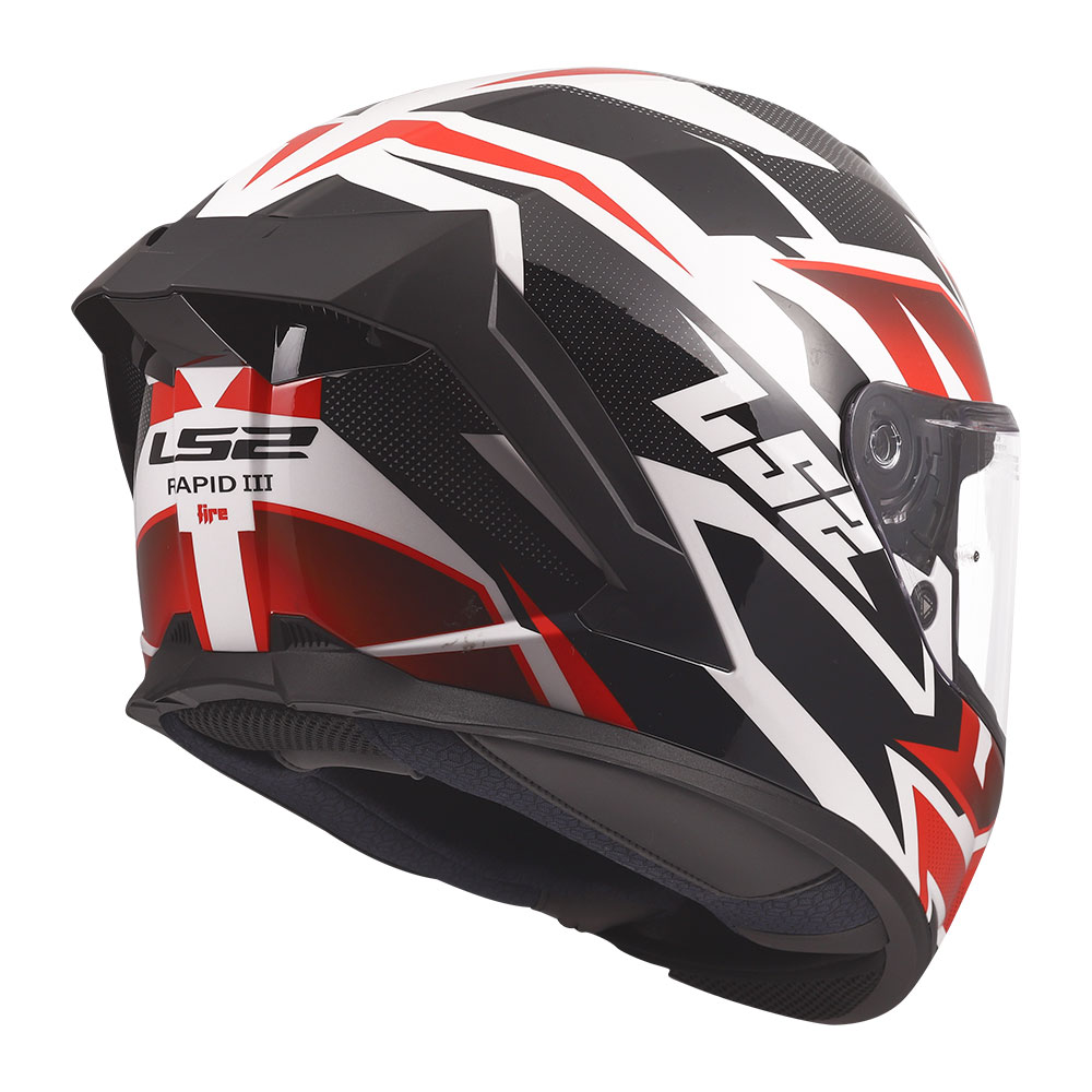 Kaciga LS2 Full Face FF820 RAPID III XTREM belo crno crvena M