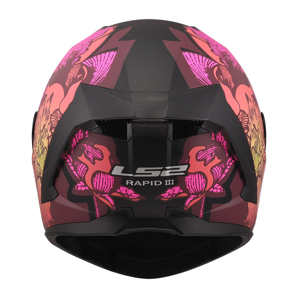 Kaciga LS2 Full Face FF820 RAPID III POPIES II crno roza M